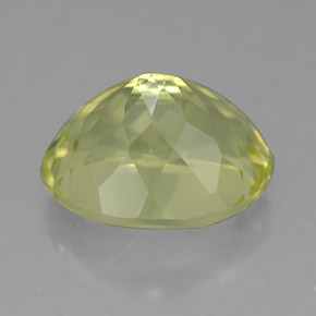 5,07 ctw natürlicher gelber Quarz, Oval Schliff, VVS