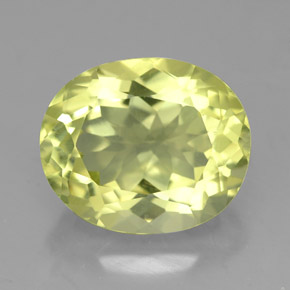 4,59 ctw natürlicher gelber Quarz, Oval Schliff, VVS
