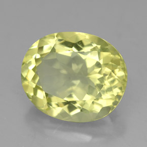 4,59 ctw natürlicher gelber Quarz, Oval Schliff, VVS