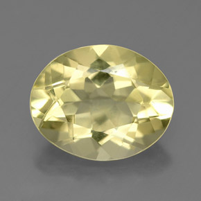 3,26 ctw natürlicher gelber Quarz, Oval Schliff, VS