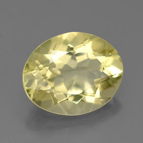 3,26 ctw natürlicher gelber Quarz, Oval Schliff, VS