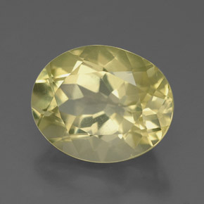 3,42 ctw natürlicher gelber Quarz, Oval Schliff, VVS