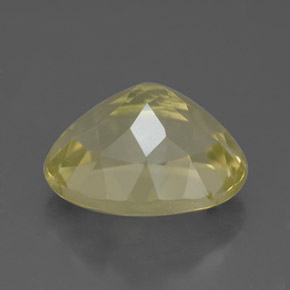 3,42 ctw natürlicher gelber Quarz, Oval Schliff, VVS