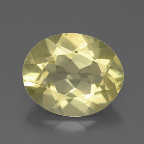 2,94 ctw natürlicher gelber Quarz, Oval Schliff, VS