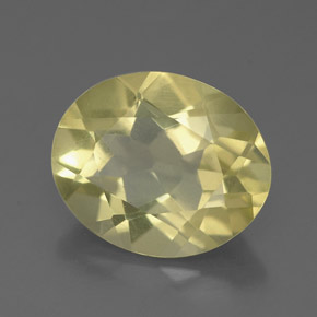 2,94 ctw natürlicher gelber Quarz, Oval Schliff, VS
