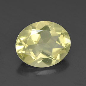 3,07 ctw natürlicher gelber Quarz, Oval Schliff, VVS