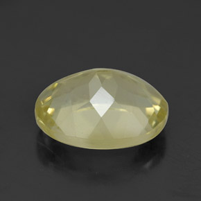 3,38 ctw natürlicher gelber Quarz, Oval Schliff, VVS-VS