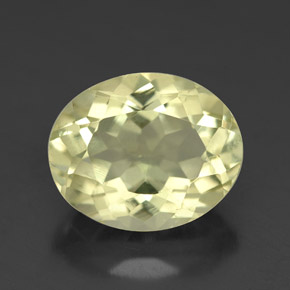 3,95 ctw natürlicher gelber Quarz, Oval Schliff, VS