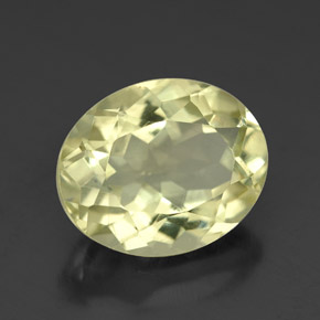 3,95 ctw natürlicher gelber Quarz, Oval Schliff, VS