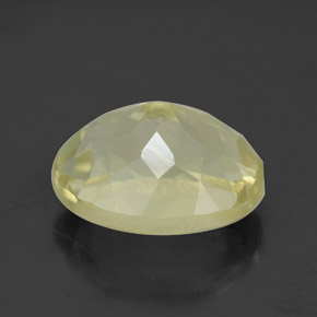 3,95 ctw natürlicher gelber Quarz, Oval Schliff, VS