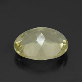 3,41 ctw natürlicher gelber Quarz, Oval Schliff, VVS
