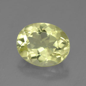 3,74 ctw natürlicher gelber Quarz, Oval Schliff, VVS