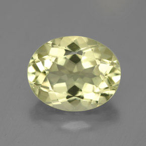 3,85 ctw natürlicher gelber Quarz, Oval Schliff, VVS