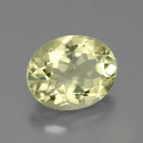 3,85 ctw natürlicher gelber Quarz, Oval Schliff, VVS