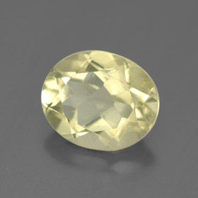 3,34 ctw natürlicher gelber Quarz, Oval Schliff, VVS