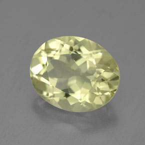 3,91 ctw natürlicher gelber Quarz, Oval Schliff, VVS