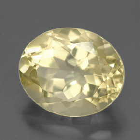 3,40 ctw natürlicher gelber Quarz, Oval Schliff, VVS