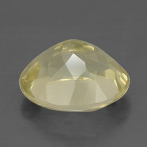 3,40 ctw natürlicher gelber Quarz, Oval Schliff, VVS