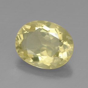 3,09 ctw natürlicher gelber Quarz, Oval Schliff, VVS-VS