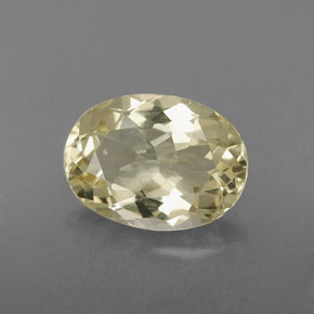 1,95 ctw natürlicher gelber Quarz, Oval Schliff, VS