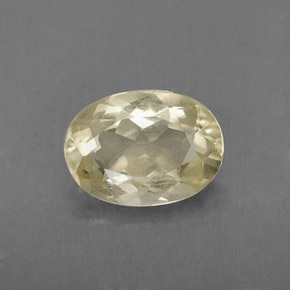 1,69 ctw natürlicher gelber Quarz, Oval Schliff, VVS