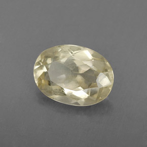 1,69 ctw natürlicher gelber Quarz, Oval Schliff, VVS