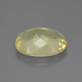 5,04 ctw natürlicher gelber Quarz, Oval Schliff, VS-SI