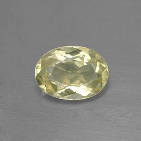 1,45 ctw natürlicher gelber Quarz, Oval Schliff, VVS-VS