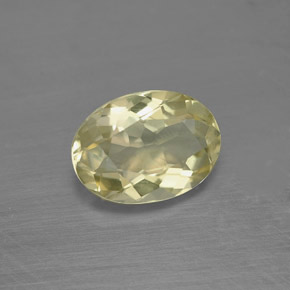 1,45 ctw natürlicher gelber Quarz, Oval Schliff, VVS-VS