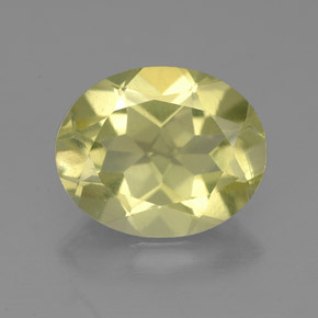 3,00 ctw natürlicher gelber Quarz, Oval Schliff, VS