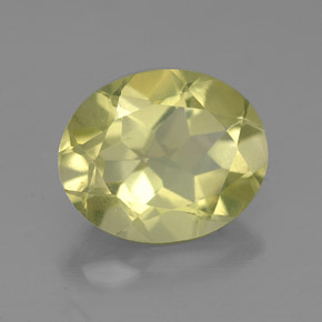 3,00 ctw natürlicher gelber Quarz, Oval Schliff, VS