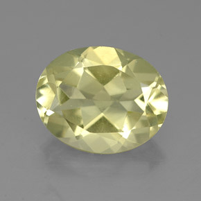3,09 ctw natürlicher gelber Quarz, Oval Schliff, VVS