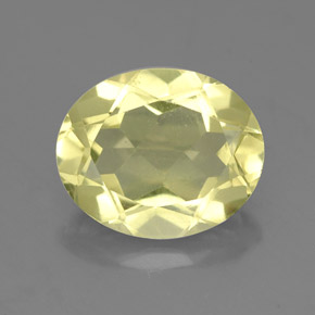 3,08 ctw natürlicher gelber Quarz, Oval Schliff, VS