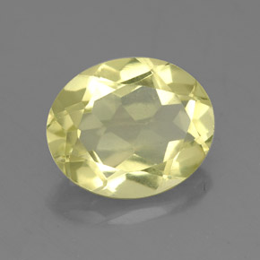 3,08 ctw natürlicher gelber Quarz, Oval Schliff, VS