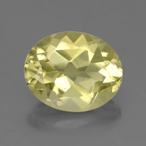 3,32 ctw natürlicher gelber Quarz, Oval Schliff, VVS