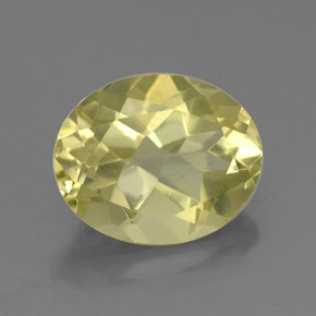 3,32 ctw natürlicher gelber Quarz, Oval Schliff, VVS