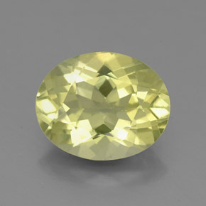 2,99 ctw natürlicher gelber Quarz, Oval Schliff, VS