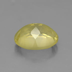 3,51 ctw natürlicher gelber Quarz, Oval Schliff, VS