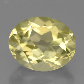 3,82 ctw natürlicher gelber Quarz, Oval Schliff, VS
