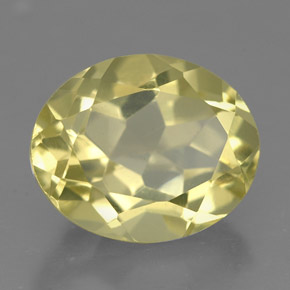 3,82 ctw natürlicher gelber Quarz, Oval Schliff, VS