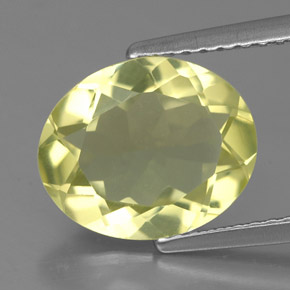 2,79 ctw natürlicher gelber Quarz, Oval Schliff, VS