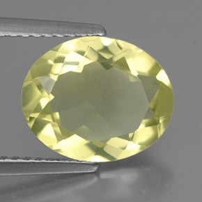 2,79 ctw natürlicher gelber Quarz, Oval Schliff, VS