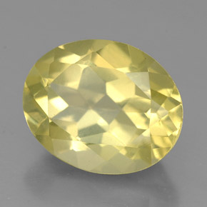 3,62 ctw natürlicher gelber Quarz, Oval Schliff, VS