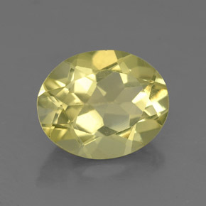 2,87 ctw natürlicher gelber Quarz, Oval Schliff, VS