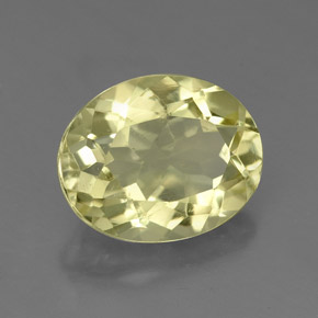3,56 ctw natürlicher gelber Quarz, Oval Schliff, VS