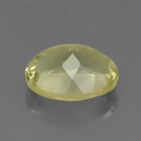3,56 ctw natürlicher gelber Quarz, Oval Schliff, VS