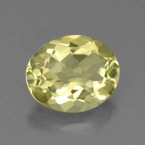 3,18 ctw natürlicher gelber Quarz, Oval Schliff, VS