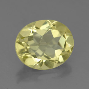 3,28 ctw natürlicher gelber Quarz, Oval Schliff, VS