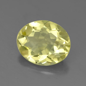 2,94 ctw natürlicher gelber Quarz, Oval Schliff, VS