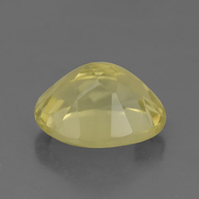 3,65 ctw natürlicher gelber Quarz, Oval Schliff, VVS-VS